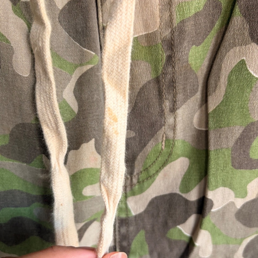 Zanerobe Mens Camouflage Jogger Pants Green Camo Drop Crotch Size 32 - Picture 7 of 8